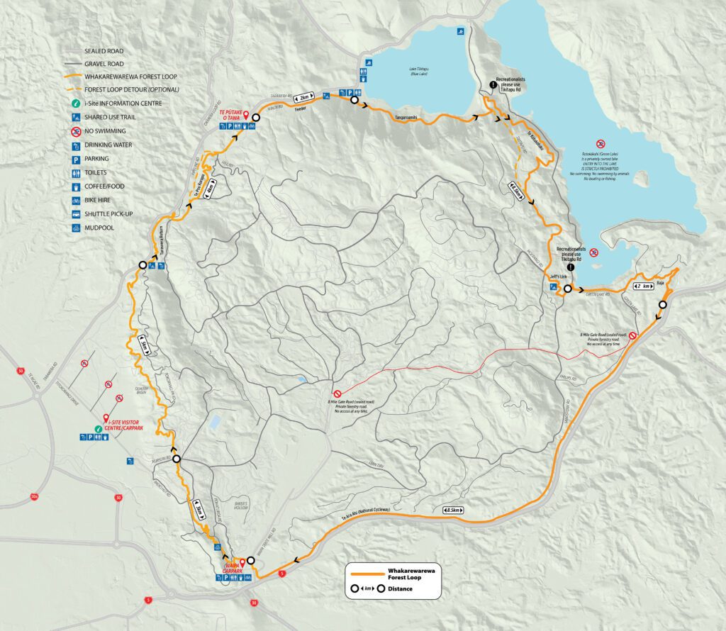 Forest Loop Map Rotorua